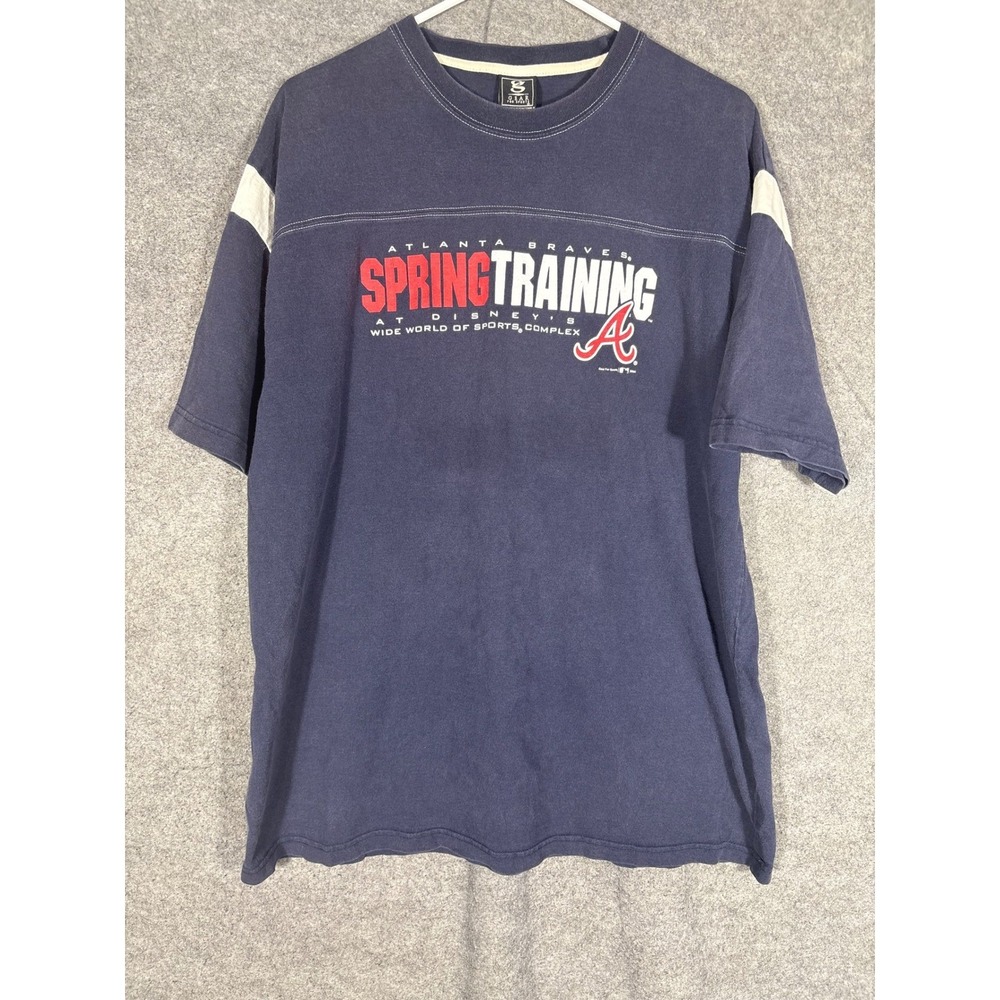 Gear For Sports Atlanta Braves Spring Training 2004 Disney T-Shirt Mens XL Navy